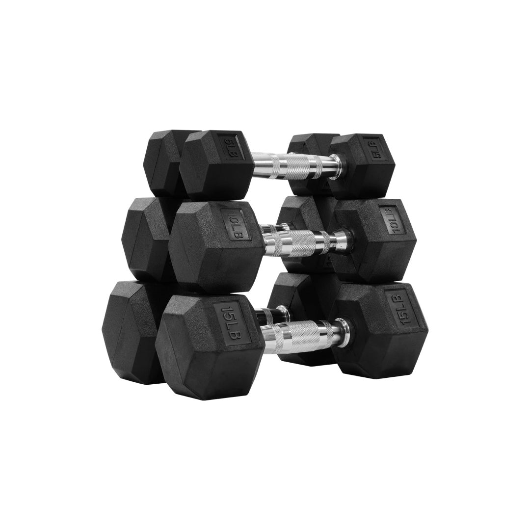 --Only Supports Self Pickup--Hexagonal Dumbbells, Rubber Coated For Exercise And Fitness, Multiple Sizes